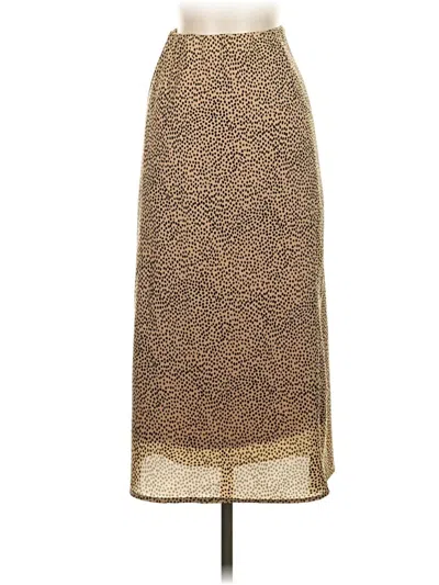 Pre-owned Japna Casual Skirt In Gold