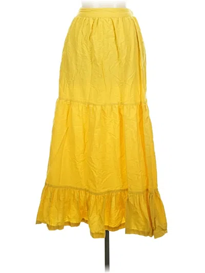 Pre-owned Japna Casual Skirt In Yellow