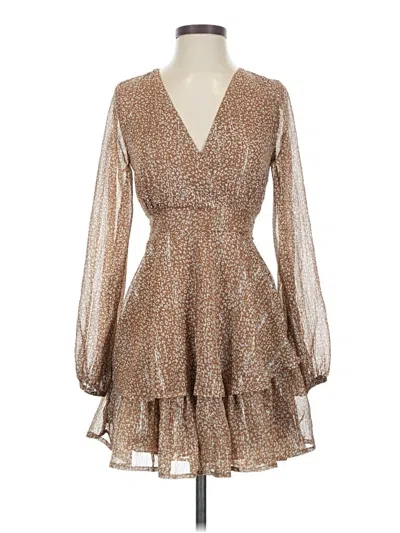 Pre-owned Japna Cocktail Dress In Brown
