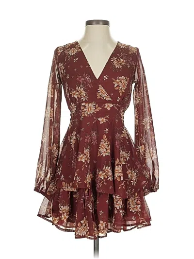 Pre-owned Japna Cocktail Dress In Burgundy