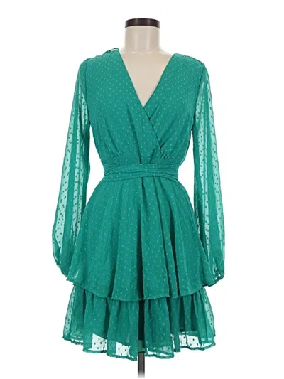 Pre-owned Japna Cocktail Dress In Teal