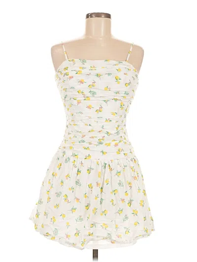 Pre-owned Japna Cocktail Dress In White