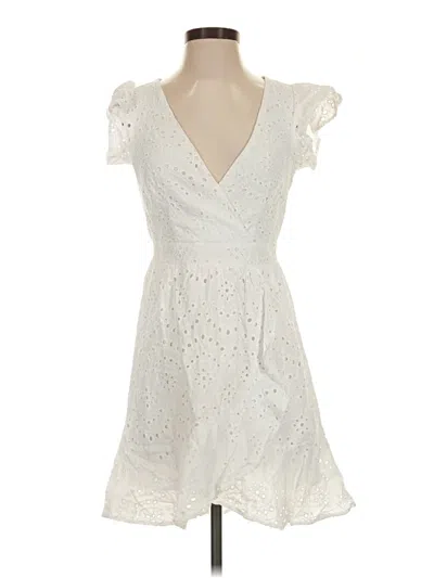 Pre-owned Japna Cocktail Dress In White