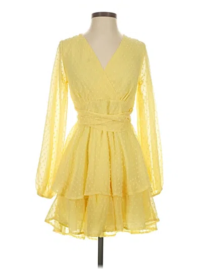 Pre-owned Japna Cocktail Dress In Yellow