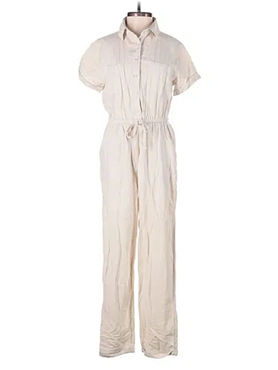 Pre-owned Japna Jumpsuit In Ivory