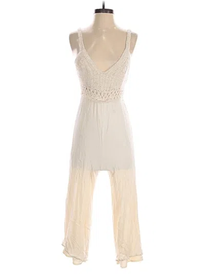 Pre-owned Japna Jumpsuit In Ivory