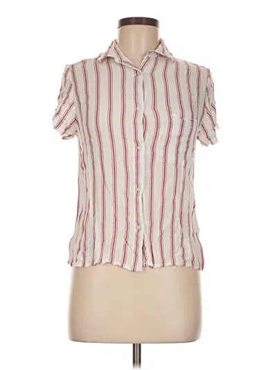 Pre-owned Japna Short Sleeve Blouse In Pink