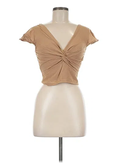 Pre-owned Japna Short Sleeve T-shirt In Brown