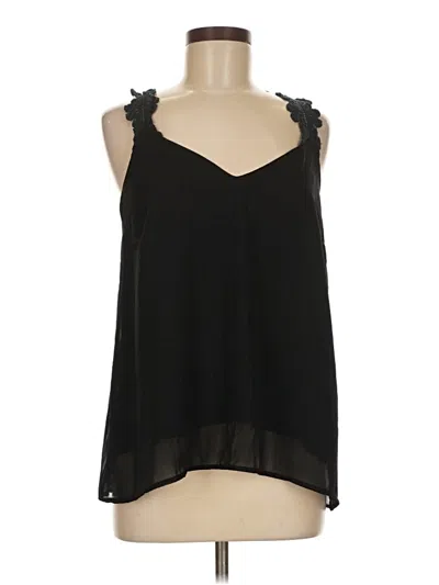 Pre-owned Japna Sleeveless Blouse In Black
