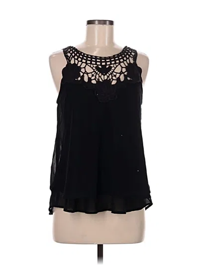 Pre-owned Japna Sleeveless Blouse In Black