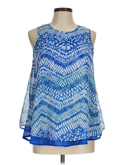 Pre-owned Japna Sleeveless Blouse In Blue