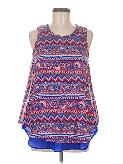 Pre-owned Japna Sleeveless Blouse In Blue