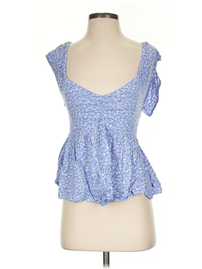 Pre-owned Japna Sleeveless Blouse In Blue