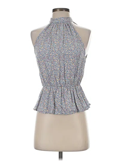 Pre-owned Japna Sleeveless Blouse In Blue