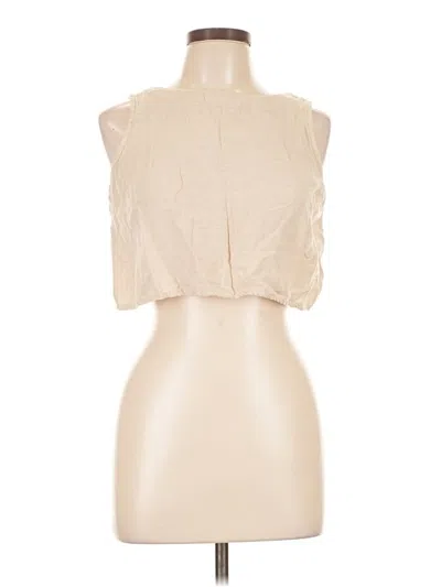 Pre-owned Japna Sleeveless Blouse In Brown