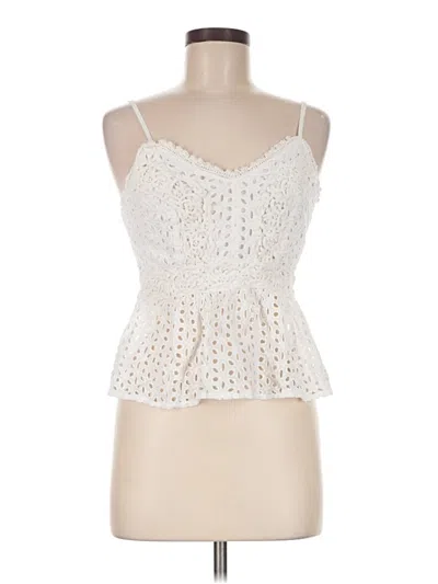 Pre-owned Japna Sleeveless Blouse In Ivory