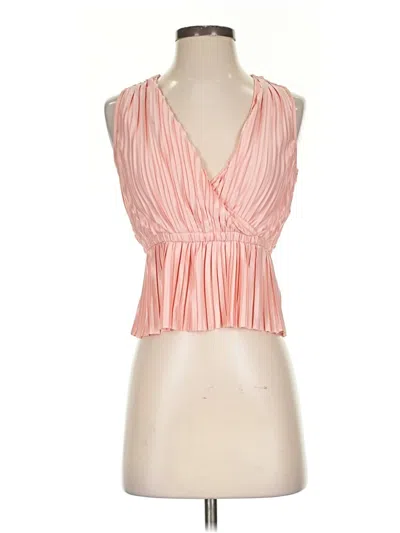 Pre-owned Japna Sleeveless Blouse In Pink