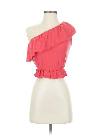Pre-owned Japna Sleeveless Blouse In Red