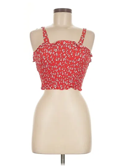 Pre-owned Japna Sleeveless Blouse In Red