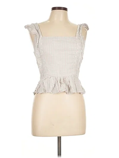 Pre-owned Japna Sleeveless Blouse In Silver