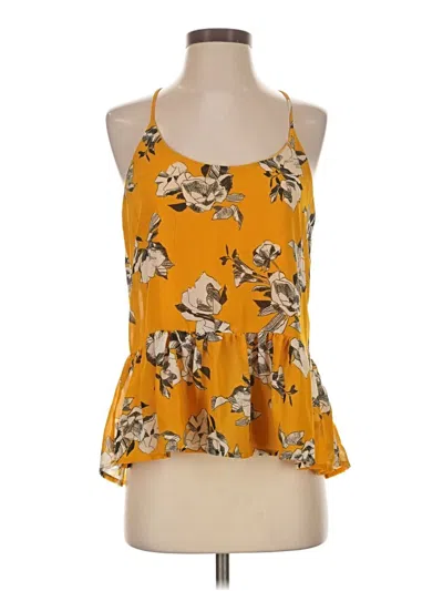 Pre-owned Japna Sleeveless Blouse In Yellow
