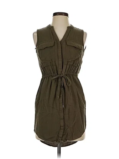 Pre-owned Japna Sleeveless Button Down Shirt In Green