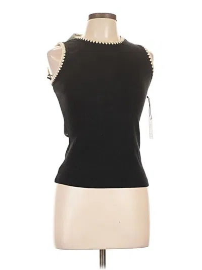 Pre-owned Japna Sleeveless Top Black Halter Neckline Tops