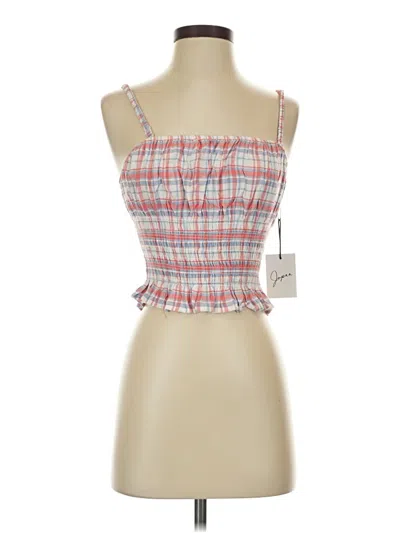 Pre-owned Japna Sleeveless Top Red Strapless Neckline Tops