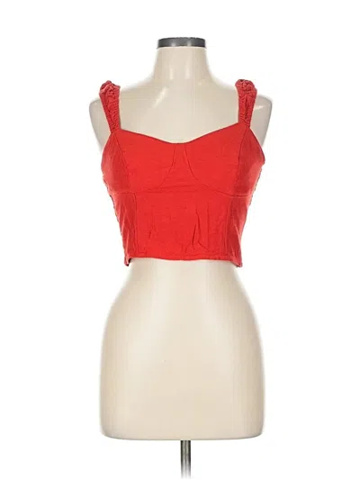 Pre-owned Japna Sleeveless Top Red Sweetheart Neckline Tops