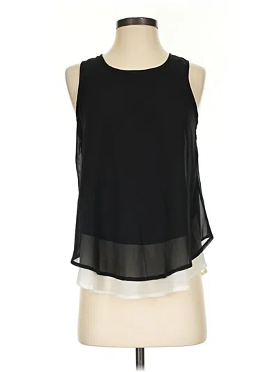 Pre-owned Japna Tank Top Black Halter Neckline Tops