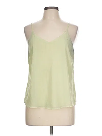 Pre-owned Japna Tank Top Green Halter Neckline Tops