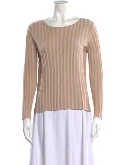 Pre-owned Jarbo Bateau Neckline Sweater In Neutral