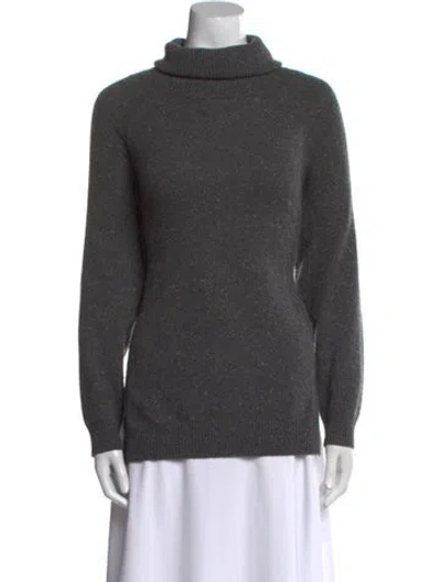Pre-owned Jarbo Cashmere Turtleneck Sweater In Gray