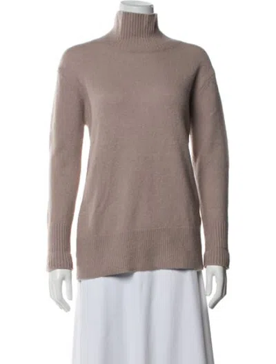 Pre-owned Jarbo Cashmere Turtleneck Sweater In Neutrals