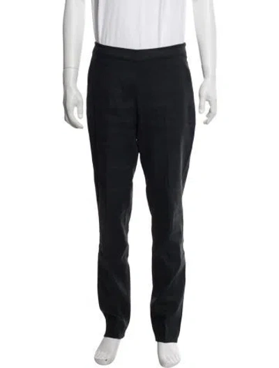 Pre-owned Jarbo Linen Dress Pants In Blue