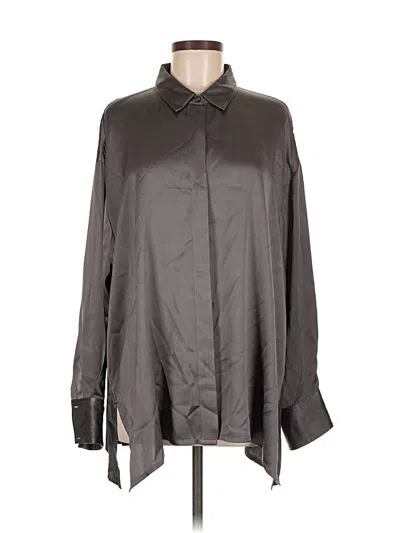 Pre-owned Jarbo Long Sleeve Blouse In Gray