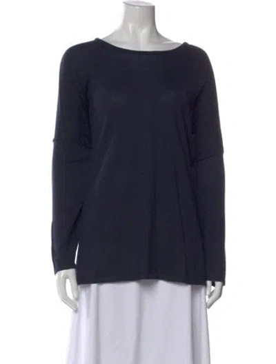 Pre-owned Jarbo Merino Wool Crew Neck Sweater In Black
