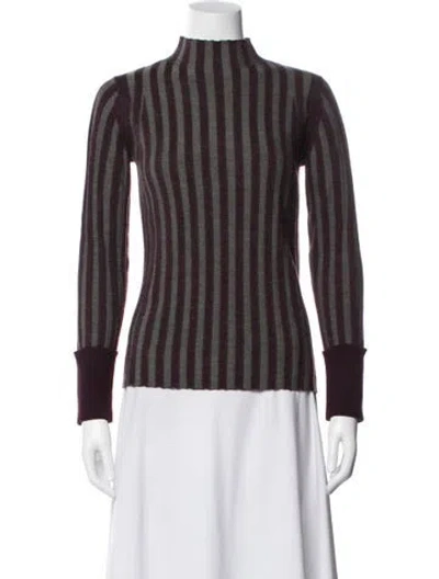 Pre-owned Jarbo Merino Wool Striped Sweater In Multi