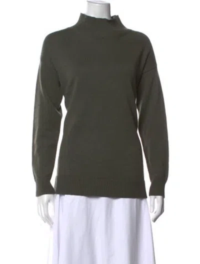Pre-owned Jarbo Merino Wool Turtleneck Sweater In Green