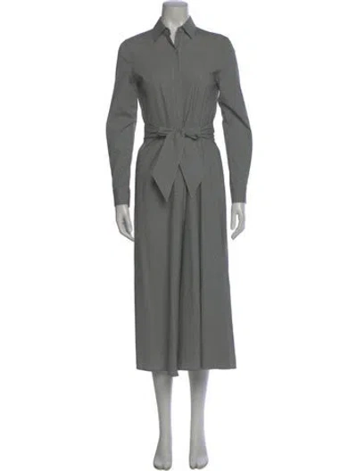 Pre-owned Jarbo Midi Length Dress In Gray