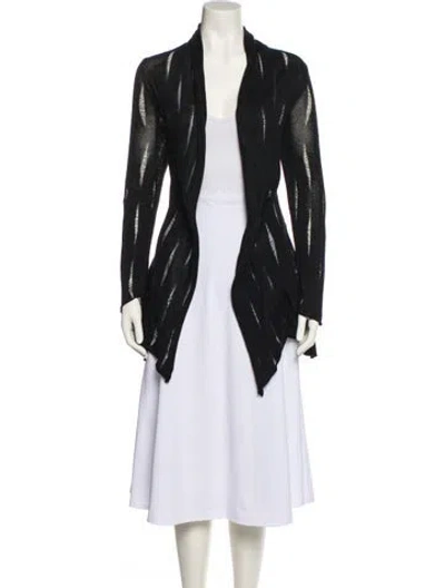 Pre-owned Jarbo Open Front Sweater In Blue