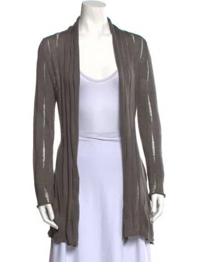 Pre-owned Jarbo Open Front Sweater In Gray