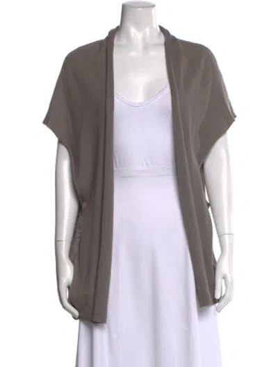 Pre-owned Jarbo Open Front Sweater In Gray
