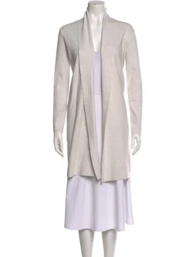 Pre-owned Jarbo Open Front Sweater In Neutral