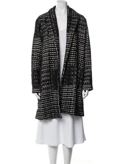 Pre-owned Jarbo Patterned Coat In Black