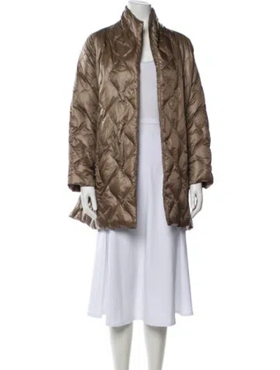 Pre-owned Jarbo Printed Down Jacket In Brown