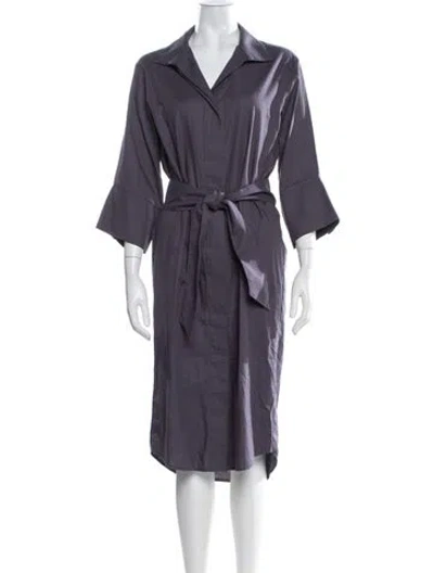 Pre-owned Jarbo Printed Knee-length Dress In Purple