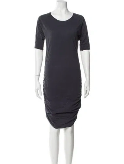 Pre-owned Jarbo Scoop Neck Mini Dress In Blue