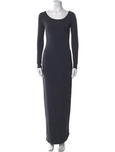 Pre-owned Jarbo Supima Cotton Long Dress In Gray