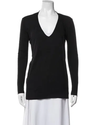Pre-owned Jarbo V-neck Sweater In Black